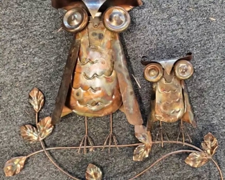 Vintage Mid Century Retro Metal owl