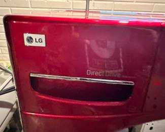 LG Front-Load Washer and Dryer WITH Stands!  Wild Cherry Red ~ Excellent Condition!
