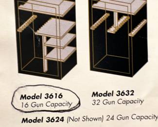 MINT CONDITION! TREADLOCK 16 Capacity Gun Safe! Fire Proof - MODEL 3616! (Treadlock was absorbed by Winchester back in the mid 1990's)