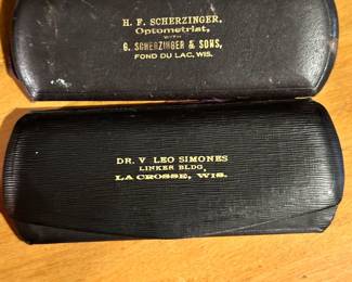 Two pair of Antique Glasses with original cases! 