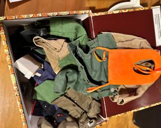 A trunk filled with GI JOE Dolls and Accessories!