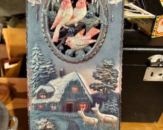 Vintage 1930s German Pressed Paper Relief Calendar!