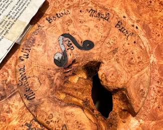 STUNNING  Burled Maple Bowl! Signed!