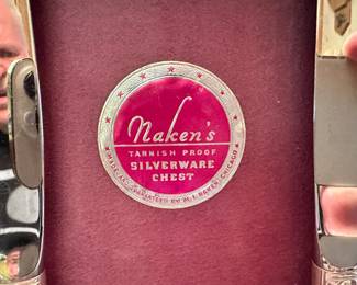 STUNNING Rogers Brothers Silverware Set ~ Service for 12 + Serving Pieces! Eternally Yours Pattern! MINT in a beautiful silverware chest with drawer! 