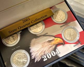 1999 - 2008 S Complete 50 State Proof Quarter Set. Uncirculated W/Mint COA ~ Each year in individual cases! All 10 cases are placed inside a BEAUTIFUL Wooden display box! 