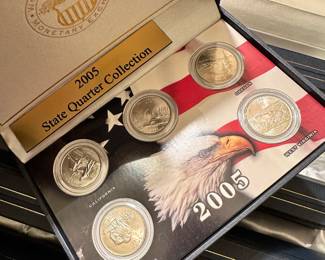 1999 - 2008 S Complete 50 State Proof Quarter Set. Uncirculated W/Mint COA ~ Each year in individual cases! All 10 cases are placed inside a BEAUTIFUL Wooden display box! 