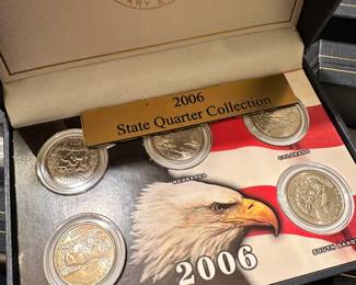 1999 - 2008 S Complete 50 State Proof Quarter Set. Uncirculated W/Mint COA ~ Each year in individual cases! All 10 cases are placed inside a BEAUTIFUL Wooden display box! 