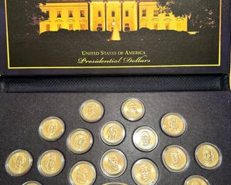 World Reserve Monetary Exchange Presidential Coin Dollar Album Cased!