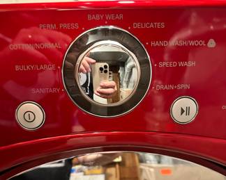 LG Front-Load Washer and Dryer WITH Stands!  Wild Cherry Red ~ Excellent Condition!