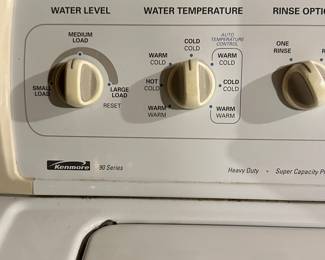 Kenmore Automatic White Washer and Dryer Set! Both are very good and work perfectly! 