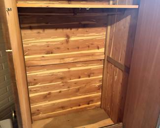 Beautiful vintage cedar wardrobe! 