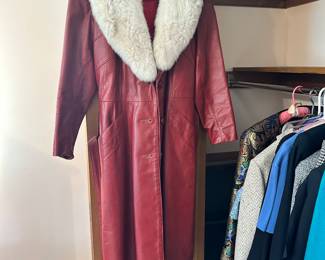 Superb leather overcoat!