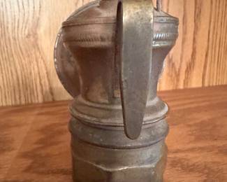 Vintage Auto Lite Brass Coal Miner's Head Lantern Light Lamp USA Universal Company!