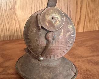 Vintage Auto Lite Brass Coal Miner's Head Lantern Light Lamp USA Universal Company!
