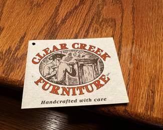 CLEAR CREEK OAK FURNITURE! ART SAMPLE OF SAGINAW! 3 PIECES! TWO END TABLE AND A COFFEE TABLE MINT! 