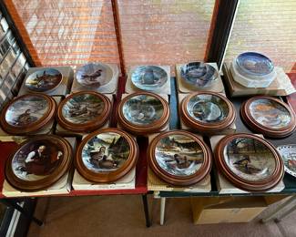 An entire collection of collectible plates with original boxes!