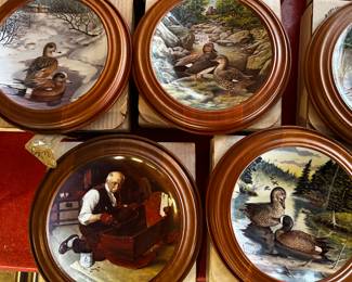 An entire collection of collectible plates with original boxes!