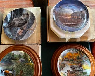 An entire collection of collectible plates with original boxes!