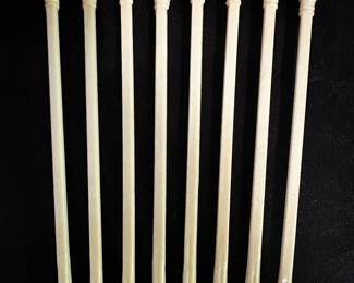 A set of EIGHT FANTASTIC EPPY U.S.A. Skull and Bones Cocktail Stirrers! 