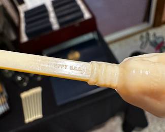 A set of EIGHT FANTASTIC EPPY U.S.A. Skull and Bones Cocktail Stirrers! Diamond Eyes!