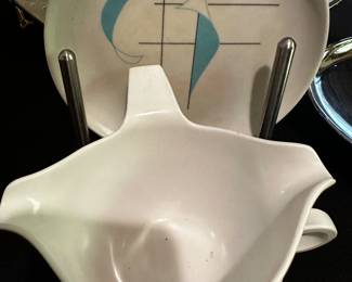 A Table full of MCM Accessories and serving pieces! 