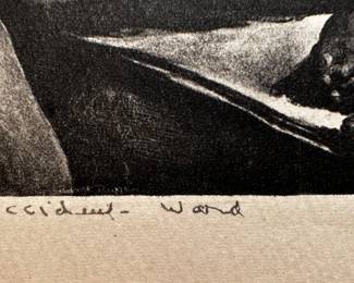 Vintage LITHOGRAPH "ACCIDENT WARD!"