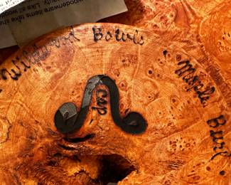 Absolutely beautiful burled bowl! Signed!