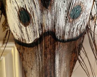 Quirky and wonderful MASK made from the bottom of a Palm Tree! 