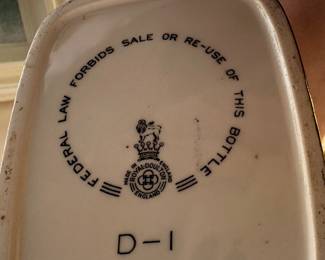 A collection of VINTAGE BOTTLES! All in excellent condition! - ROYAL DOULTON CROW w/Top Hat!