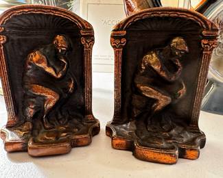 BEAUTIFUL "The Thinker" Book Ends! B&H?