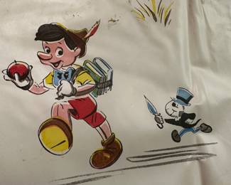 5 ft. by 4 ft. Walt Disney Productions Plastic sheet! Covered with all of Disneys greatest characters! 