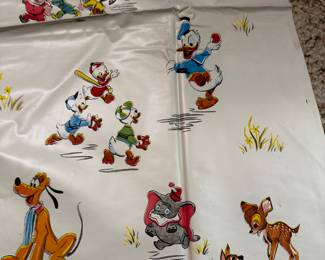 5 ft. by 4 ft. Walt Disney Productions Plastic sheet! Covered with all of Disneys greatest characters! 