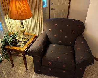 Super comfy overstuffed chair, End Table and Lamp! 
