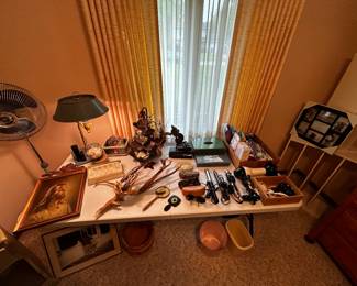 Table full of vintage goodies! 