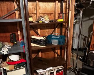 Even more shelves with assorted basement tools etc...