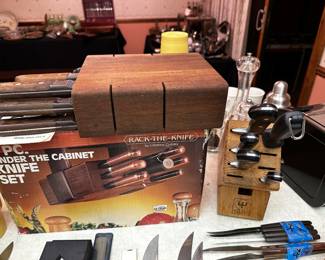 Several Knife sets! Excellent condition in OB! 