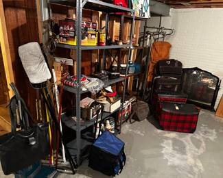 A full shot of the jam packed basement! 