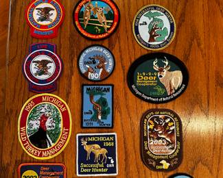 A great collection of NRA and Michigan DNR patches! 1988 - 2012