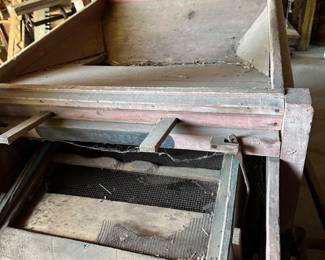 Antique Wheat Seed Winnowing Machine! Original Paint!