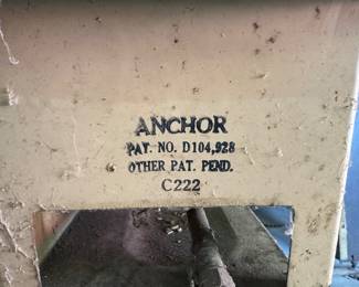 Antique Anchor Cast Iron Two Burner Stove with original glass gas reservoir! 