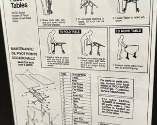 These are fantastic round tables that fold up! They are in EXCELLENT condition! There are SIX of them AND with each table sold - you can pick 6 chairs to go with it ~ which will be included the price! (See other pic for chairs!)