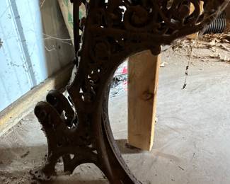 Iron Student Desk Legs! 3 Large and 3 small! 