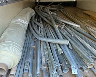 This is a greenhouse waiting to be assembled! 