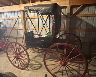 This is the Buggy Shaft for the FANTASTIC early 20th Century Dr’s Buggy! This piece is in NEAR MINT condition! It has been completely restored!