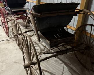 Here is an early 20th Century buggy that is in need of a lot of TLC. It is ripe for restoration! 