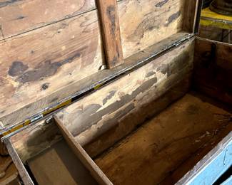 Primitive Antique Trunk - original paint! 