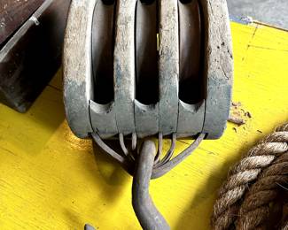 MASSIVE Antique Wooden Hay Block! 