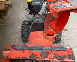 A great snowblower! May not be the prettiest of items, but it works great!