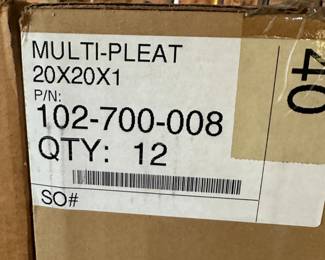 These are cases of furnace filters. Several different sizes! 20x20x1