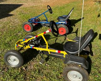 A pair of GREAT 2007 pedal cars! (There is a 3rd one for parts!)